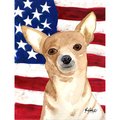 Patioplus USA American Flag Chihuahua Flag Garden Size PA2554926